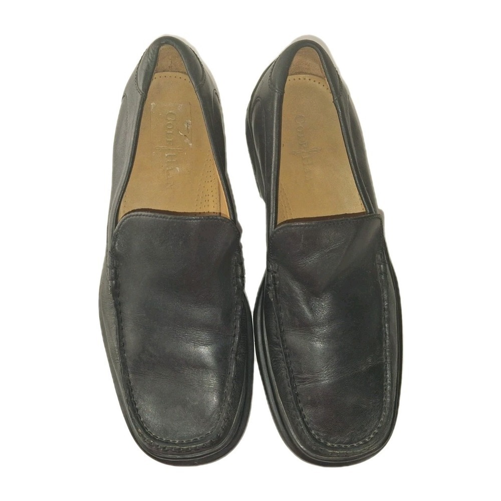 Cole Haan Shoes Men's 9.5 M Moc Toe Driving Loafers 07186 Black Slip On